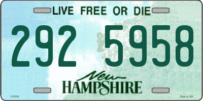 NH license plate 2925958