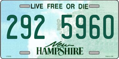 NH license plate 2925960