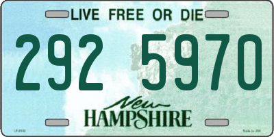 NH license plate 2925970