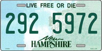 NH license plate 2925972