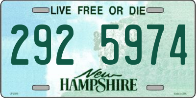 NH license plate 2925974