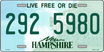 NH license plate 2925980