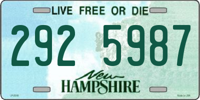 NH license plate 2925987