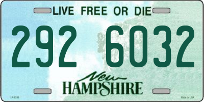 NH license plate 2926032