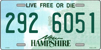 NH license plate 2926051