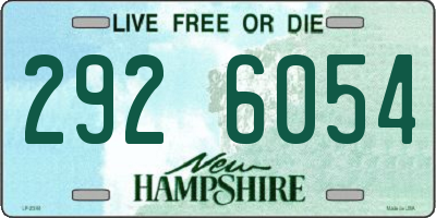 NH license plate 2926054