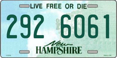 NH license plate 2926061