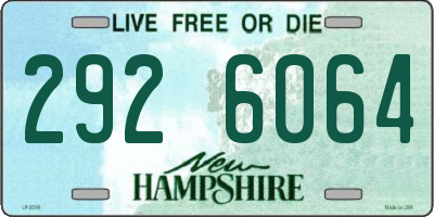 NH license plate 2926064