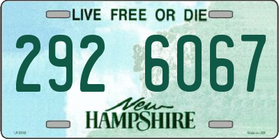 NH license plate 2926067