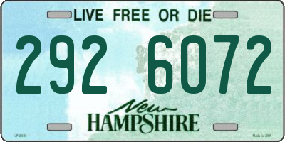 NH license plate 2926072