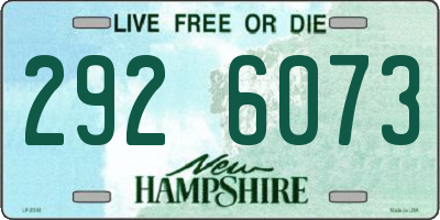 NH license plate 2926073