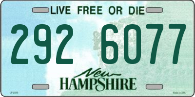 NH license plate 2926077