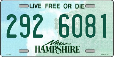 NH license plate 2926081