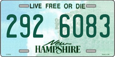 NH license plate 2926083