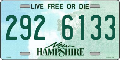 NH license plate 2926133