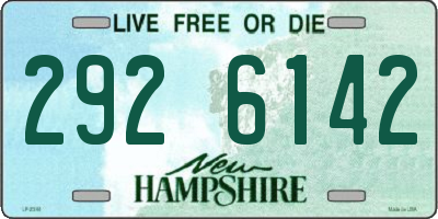 NH license plate 2926142