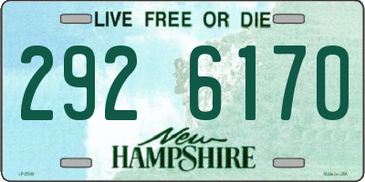 NH license plate 2926170