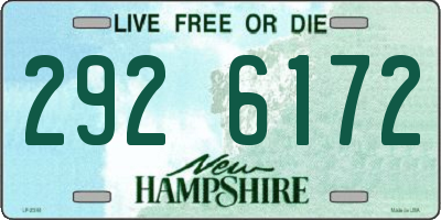NH license plate 2926172