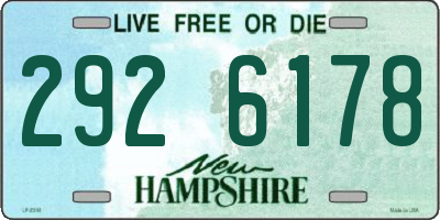 NH license plate 2926178