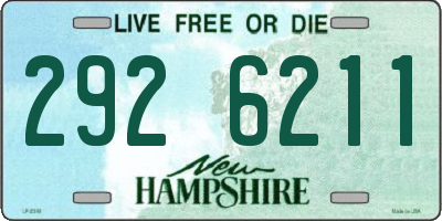 NH license plate 2926211