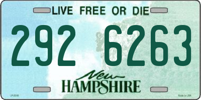 NH license plate 2926263