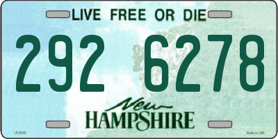 NH license plate 2926278