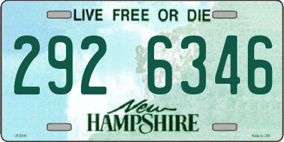 NH license plate 2926346