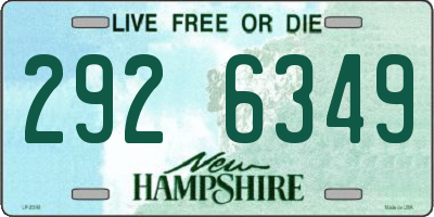 NH license plate 2926349