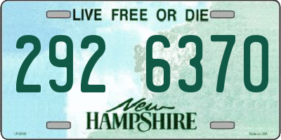 NH license plate 2926370