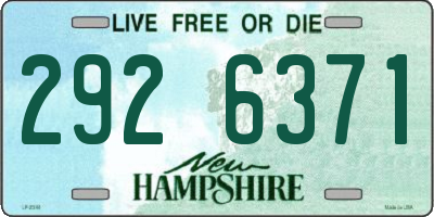 NH license plate 2926371