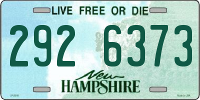 NH license plate 2926373