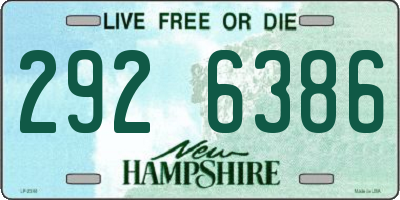 NH license plate 2926386