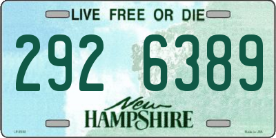 NH license plate 2926389