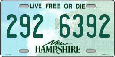NH license plate 2926392