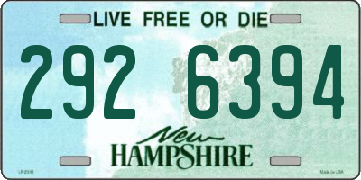 NH license plate 2926394