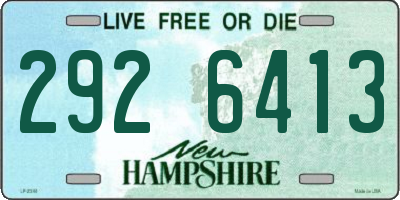 NH license plate 2926413