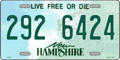 NH license plate 2926424