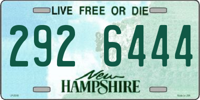 NH license plate 2926444