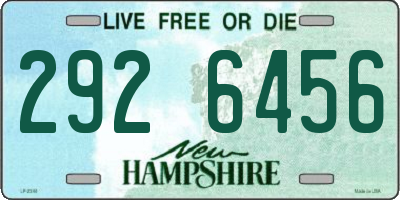 NH license plate 2926456