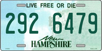 NH license plate 2926479