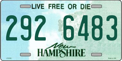NH license plate 2926483