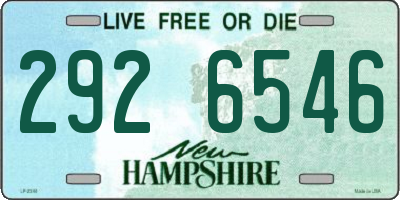 NH license plate 2926546