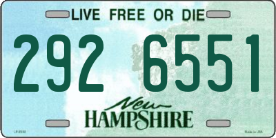 NH license plate 2926551