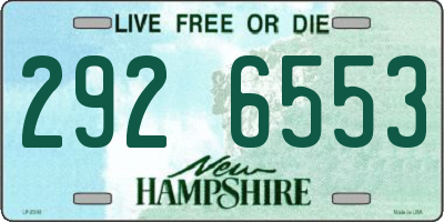 NH license plate 2926553