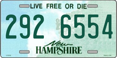 NH license plate 2926554