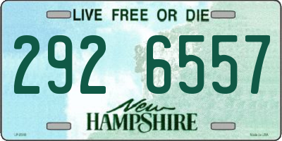 NH license plate 2926557