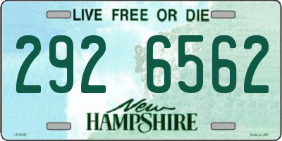 NH license plate 2926562