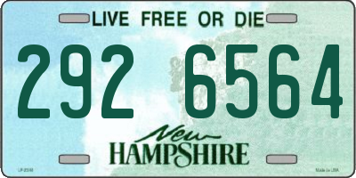 NH license plate 2926564