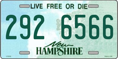 NH license plate 2926566