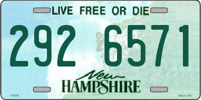 NH license plate 2926571